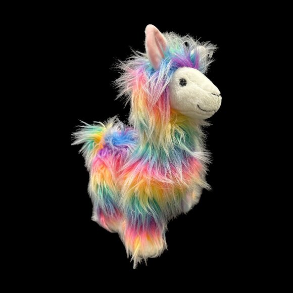 New Ganz Plush LONZO LLAMA 12" Rainbow Stuffed Alpaca Animal, Plush Kids Toy - Picture 4 of 4
